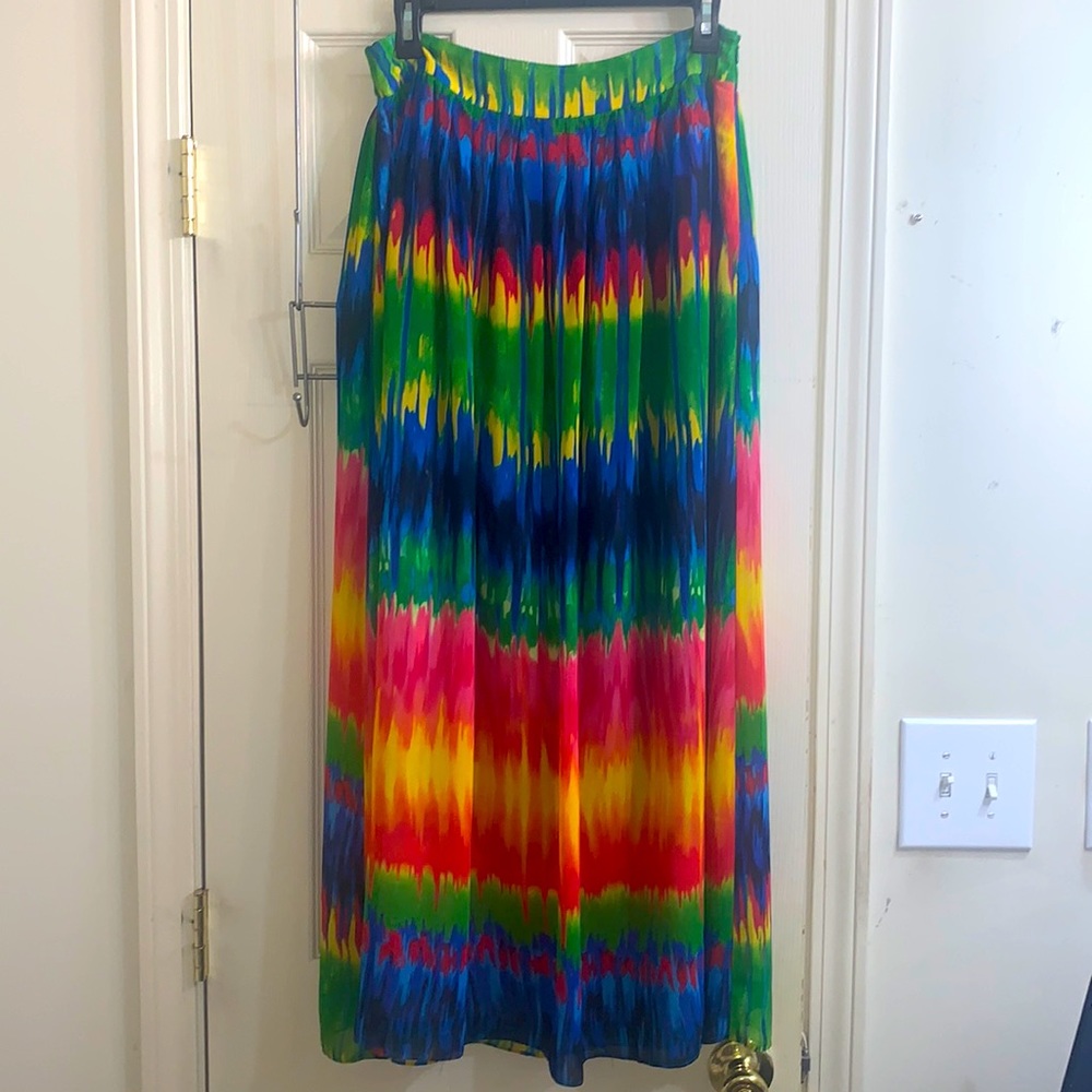 Midnight Velvet multicolor maxi skirt